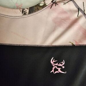 Bushmaster Realtree Womens Xl  Black Pink Camouflage Pullover Shirt Outdoor